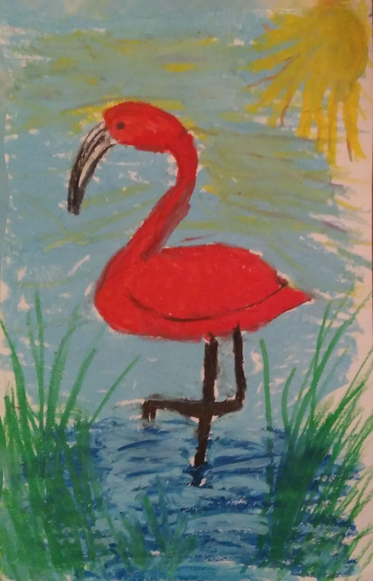 <b> Maria, 8 Jahre - Flamingo </b><br><br>